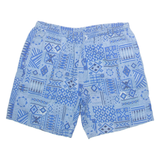 H&M Mens Swimming Shorts Blue Crazy Pattern L W34