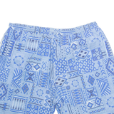 H&M Mens Swimming Shorts Blue Crazy Pattern L W34