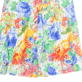 Womens A-Line Skirt Red Knee Length Floral L