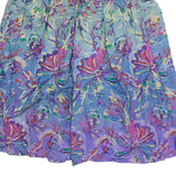 MIKADO Womens A-Line Skirt Blue Knee Length Floral S