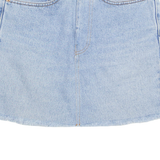 LEVI'S Womens A-Line Skirt Blue Short Denim S