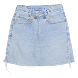LEVI'S Womens A-Line Skirt Blue Short Denim S