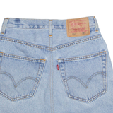 LEVI'S Womens A-Line Skirt Blue Short Denim S