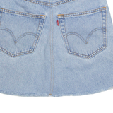 LEVI'S Womens A-Line Skirt Blue Short Denim S