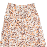 VILONA Womens A-Line Skirt Pink Knee Length Floral M