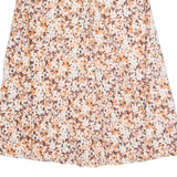 VILONA Womens A-Line Skirt Pink Knee Length Floral M