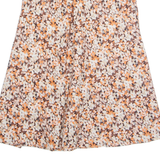VILONA Womens A-Line Skirt Pink Knee Length Floral M