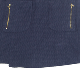 ZARA Womens Straight Skirt Blue Short XS