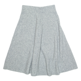 Womens Swing Skirt Green Knee Length M