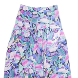 OYSHO Womens A-Line Skirt Blue Midi Floral S
