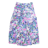 OYSHO Womens A-Line Skirt Blue Midi Floral S