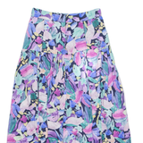 OYSHO Womens A-Line Skirt Blue Midi Floral S