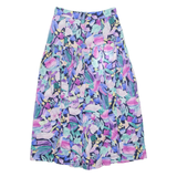 OYSHO Womens A-Line Skirt Blue Midi Floral S