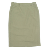 Womens Pencil Skirt Green Knee Length L