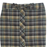 TED BAKER Womens Pencil Skirt Black Knee Length Check UK 12