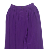 LATAA STYLE Womens A-Line Skirt Purple Midi Spotted S