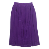 LATAA STYLE Womens A-Line Skirt Purple Midi Spotted S