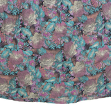 Womens Straight Skirt Blue Knee Length Floral L