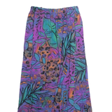 Womens A-Line Skirt Blue Midi Floral S
