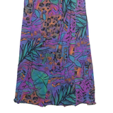 Womens A-Line Skirt Blue Midi Floral S