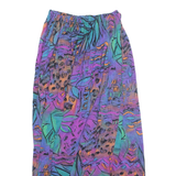 Womens A-Line Skirt Blue Midi Floral S