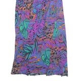 Womens A-Line Skirt Blue Midi Floral S