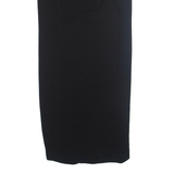 ZARA Hi-low Womens Straight Skirt Black Midi S