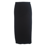 ZARA Hi-low Womens Straight Skirt Black Midi S