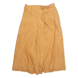 MARELLA Womens A-Line Skirt Beige Knee Length Linen UK 10