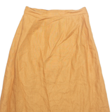 MARELLA Womens A-Line Skirt Beige Knee Length Linen UK 10