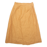 MARELLA Womens A-Line Skirt Beige Knee Length Linen UK 10