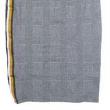 ZARA Womens Straight Skirt Black Knee Length Check L