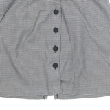 Womens Straight Skirt Black Short Houndstooth S