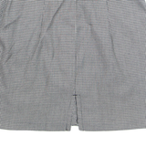 Womens Straight Skirt Black Short Houndstooth S