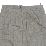 Womens Straight Skirt Black Short Herringbone M