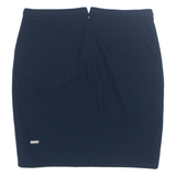 BOSS HUGO BOSS Stretch Belocki Womens Straight Skirt Blue Short UK 6