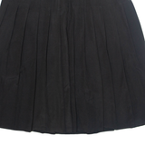 CHARLES VOGELE Womens Pleated Skirt Black Knee Length L