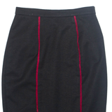 Womens Pencil Skirt Black Knee Length M