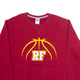 RUSSELL ATHLETIC Mens Sweatshirt Red USA L