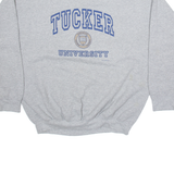 GILDAN Tucker University Mens Sweatshirt Grey USA XL