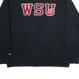 JANSPORT WSU Mens Sweatshirt Black 1/4 Zip USA 2XL