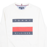 TOMMY HILFIGER Mens Sweatshirt White S