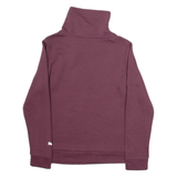 PUMA Womens Sweatshirt Maroon High Neck S