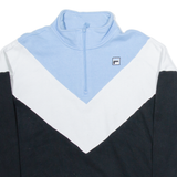 FILA Womens Sweatshirt Black 1/4 Zip M