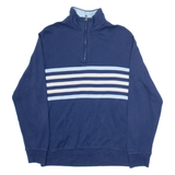 CHAPS Mens Sweatshirt Blue 1/4 Zip M