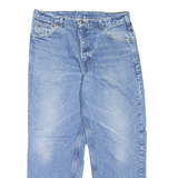 CARHARTT Blanket Lined Workwear Mens Jeans Blue Tapered Stone Wash W35 L29
