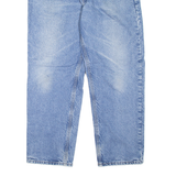 CARHARTT Blanket Lined Workwear Mens Jeans Blue Tapered Stone Wash W35 L29