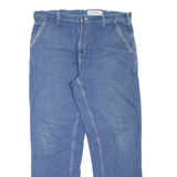 CARHARTT Dungaree Fit Workwear Mens Jeans Blue Relaxed Tapered W38 L32