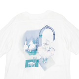 Ballerina Womens Printed Blouse White Crazy Pattern M