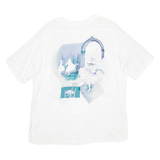 Ballerina Womens Printed Blouse White Crazy Pattern M